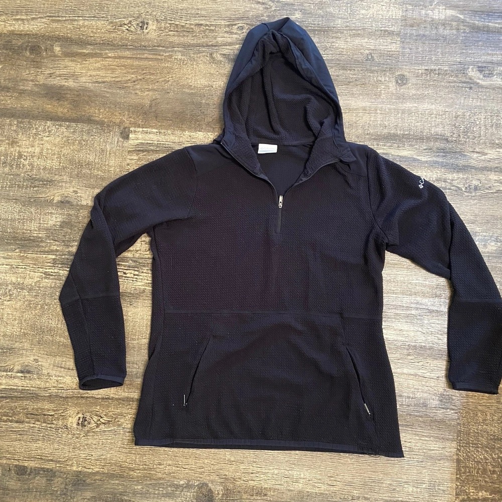 Columbia Hooded Thermal Pullover Size L Large Women's Womens Jacket‎ Black